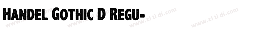 Handel Gothic D Regu字体转换